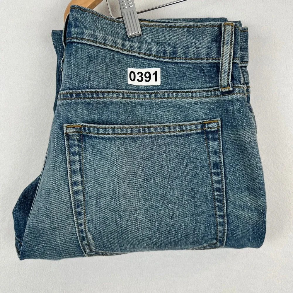 J.Crew Straight Flex Jeans Distressed Denim Blue‎ Mens Size 31x32